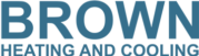 brown heating and cooling logo