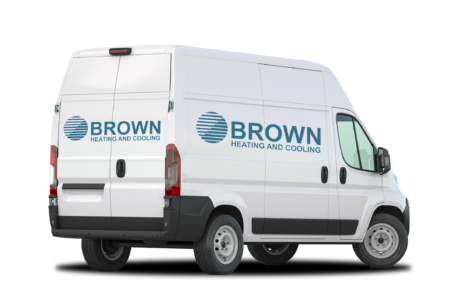 Brown Heating & Cooling Van