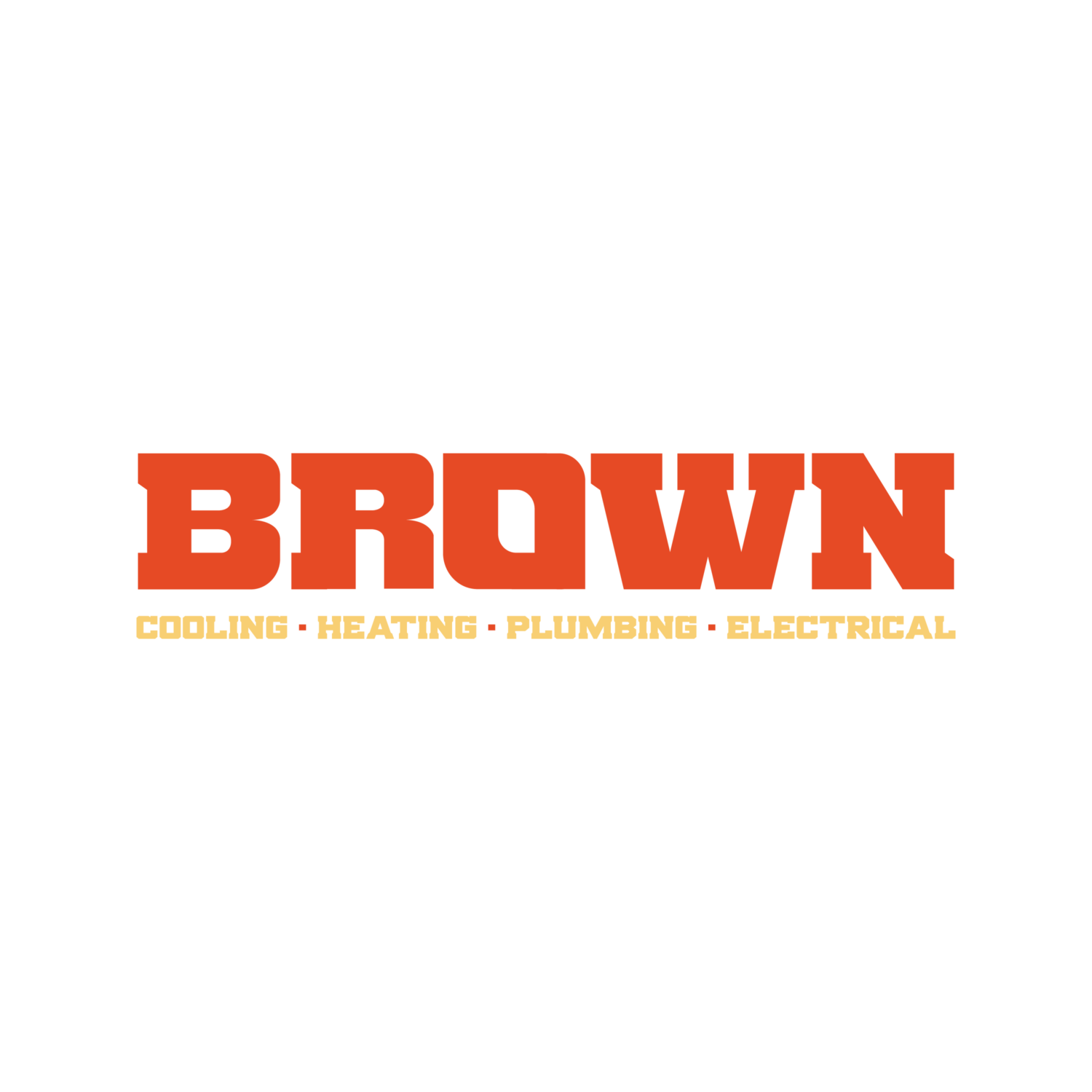 Brown Cooling, Heating, Plumbing, & Electrical Logo